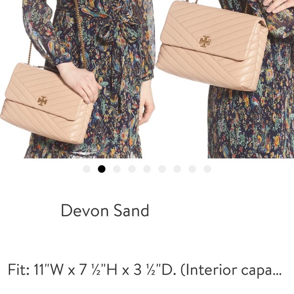 SOLD OUT Kira Chevron Leather crossbody bag. - Picture 5 of 6